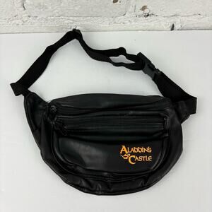 Rare Vintage 80’s 90’s Aladdin’s Castle Faux Leather Fanny Pack